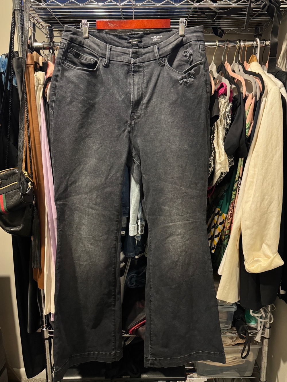 Good American Always Fits ‘Good Legs Flare’, size 14-18